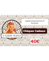 chèque cadeau 40€