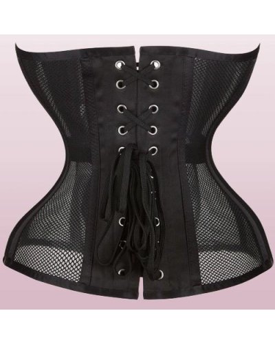 Serre taille noir résille ''JENNAH"