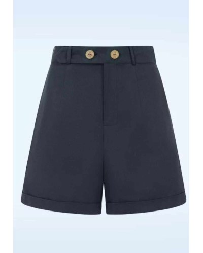 Short  bleu marine JUNE BEACH DAY BANNED RETRO