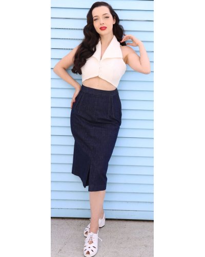 Buckleback skirt des années 1950's Freddies Of Pinewood