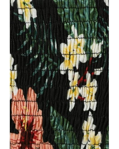 crop top Green Harper tropical tiare BANNED RETRO