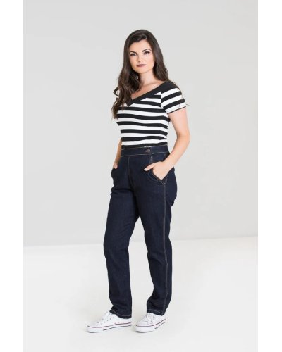Capri en jean "Charlie'' HELL BUNNY