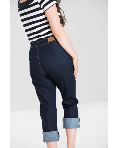 Capri en jean "Charlie'' HELL BUNNY