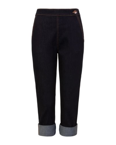 Capri en jean "Charlie'' HELL BUNNY