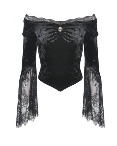 Haut en velours "Victoria" DARKINLOVE