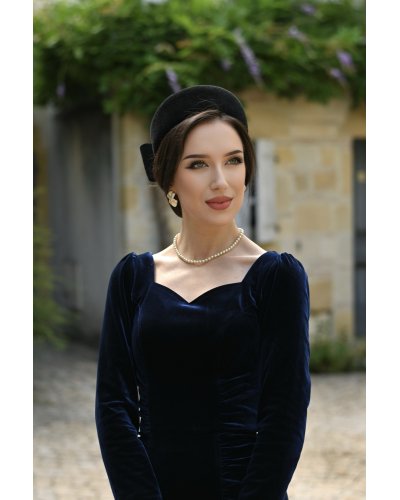 Robe fourreau en velours "Tia" HEARTS AND ROSES