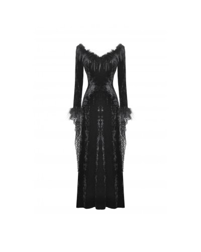 Robe longue "Gothic Dark Velvet" DARK IN LOVE
