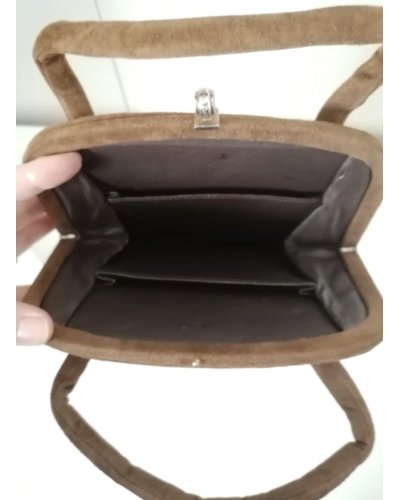 « FRIPERIE» VINTAGE Sac en daim 70's