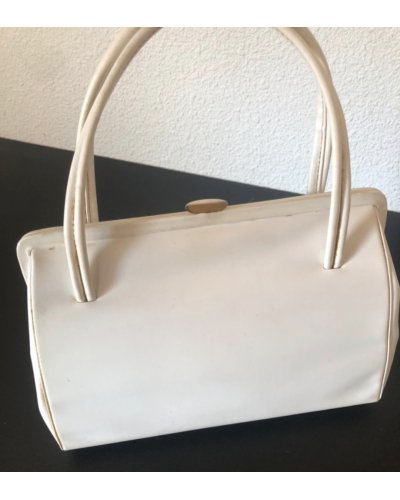 " FRIPERIE VINTAGE" Sac vintage blanc