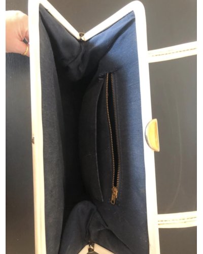 " FRIPERIE VINTAGE" Sac vintage blanc