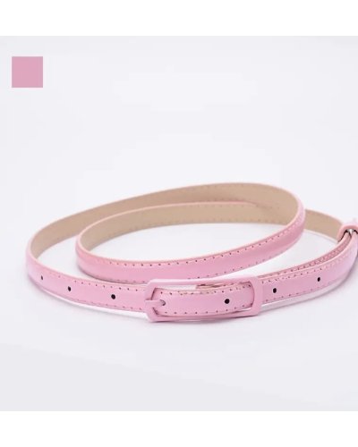 Ceinture fine "Léontine" Rose