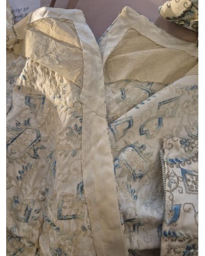 « FRIPERIE VINTAGE» RARE!! Véritable robe des années 50's en lamé faite main