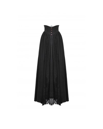Jupe longue " gothic hearts" DARKINLOVE