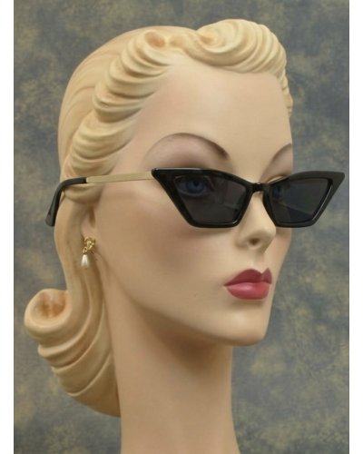 Lunettes de soleil "cat NOIR/OR"