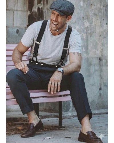 Bretelles Black JEFFERSON  BANNED