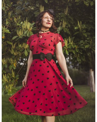 Robe "velvet hearts" VOODOO VIXEN