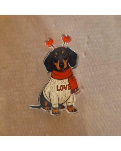 Pin's Teckel LOVE