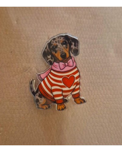 Pin's Teckel Coeur