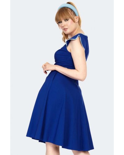 Robe évasée bleue Chacha Voodoo Vixen