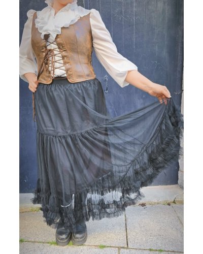 Jupon long "DOLCE" 93 cm Noir