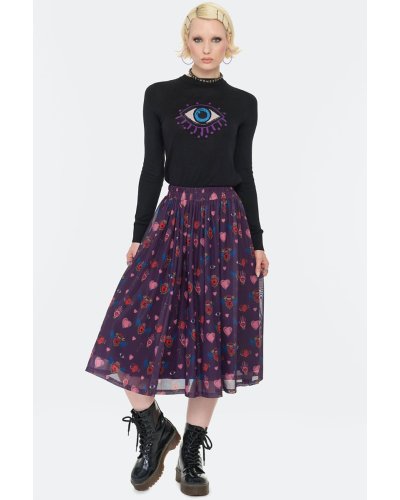 Jupe midi Alchemy Hearts JAWBREAKER