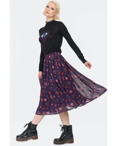 Jupe midi Alchemy Hearts JAWBREAKER