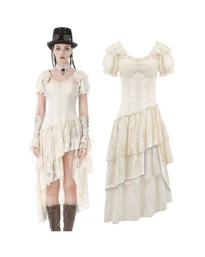 Robe "Ruffled Steampunk" DARKINLOVE
