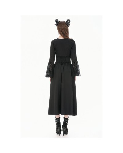 Jupe longue gothique "embroidery" DARKINLOVE