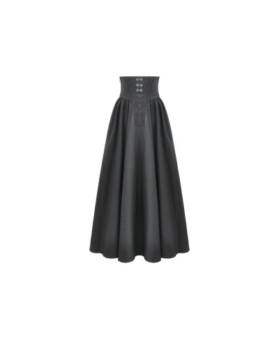 Jupe longue gothique "embroidery" DARKINLOVE