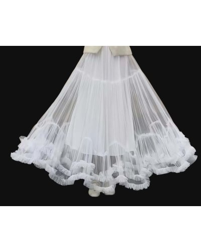 Jupon long "DOLCE" 93 cm Blanc