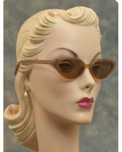 Lunettes de soleil "60's" beige