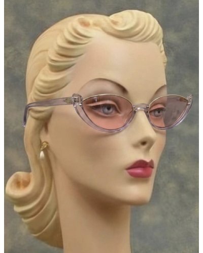 Lunettes de soleil Demi lune violette