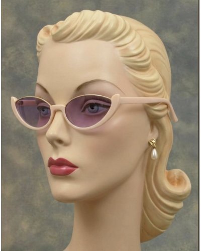 Lunettes de soleil Demi lune rose
