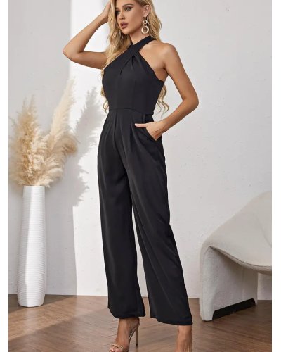 Combinaison pantalon noir "Giny"