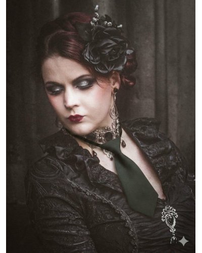 Cravate courte noire "Bernia "