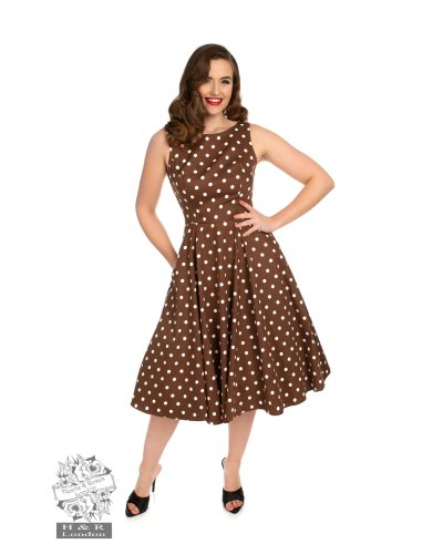 Robe trapèze à pois "Cindy" HEARTS AND ROSES