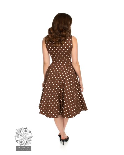 Robe trapèze à pois "Cindy" HEARTS AND ROSES