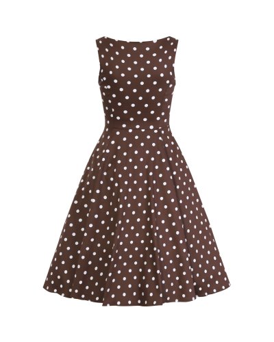 Robe trapèze à pois "Cindy" HEARTS AND ROSES