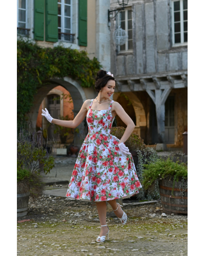 Robe swing Rosewood Romance HEARTS AND ROSES