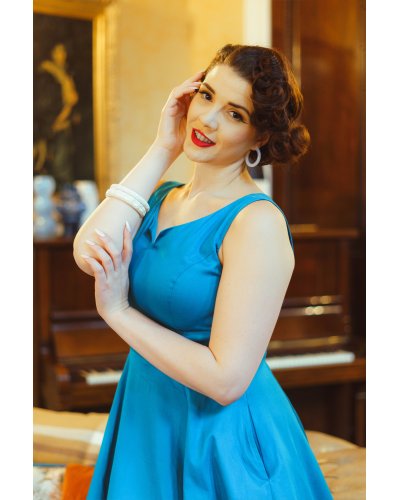 Robe Vivienne Swing en grandes tailles HEARTS AND ROSES