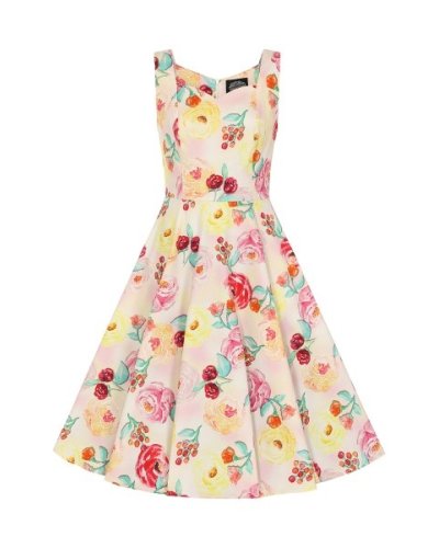 Robe trapèze fleurie Annie HEARTS AND ROSES