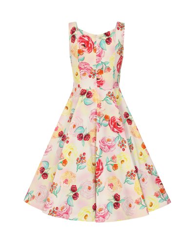 Robe trapèze fleurie Annie HEARTS AND ROSES