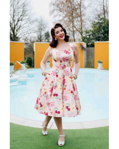 Robe trapèze fleurie Annie HEARTS AND ROSES