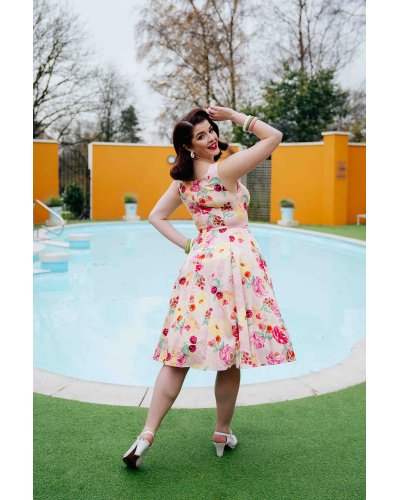 Robe trapèze fleurie Annie HEARTS AND ROSES