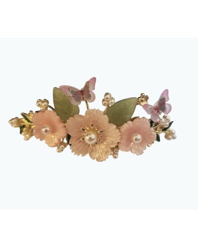 Barrette 3 fleurs