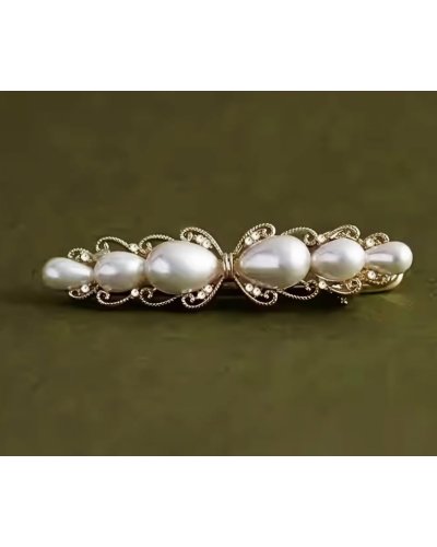 Barrette goutte de perles