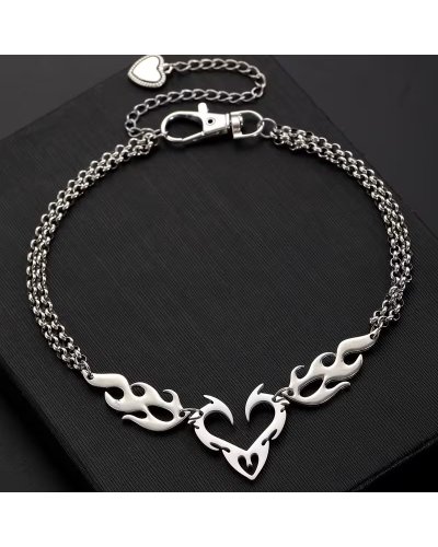 Collier Punk flamme