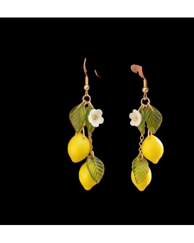 Boucles d’oreilles 2 Citrons