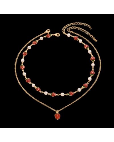 Double collier fraises
