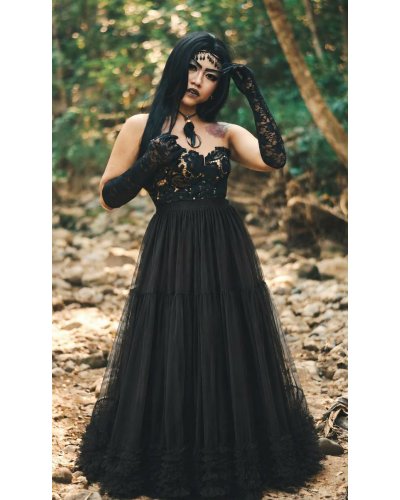 Jupon long "DOLCE" 93 cm Noir